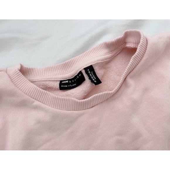 ASOS DESIGN Maternity nursing sweatshirt with snap side in pink - Picture 3 of 4